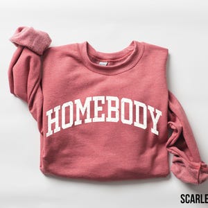 Homebody Sweatshirt, Homebody Shirt, Cozy Sweatshirt, Graphic Sweatshirt, Slouchy Sweatshirt, Cute Sweatshirt, Trendy Sweatshirt