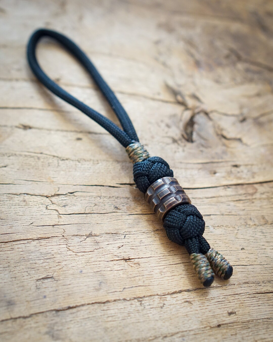 Machine Brass Bead Lanyard 550 Paracord Handmade Knife Lanyard Etsy