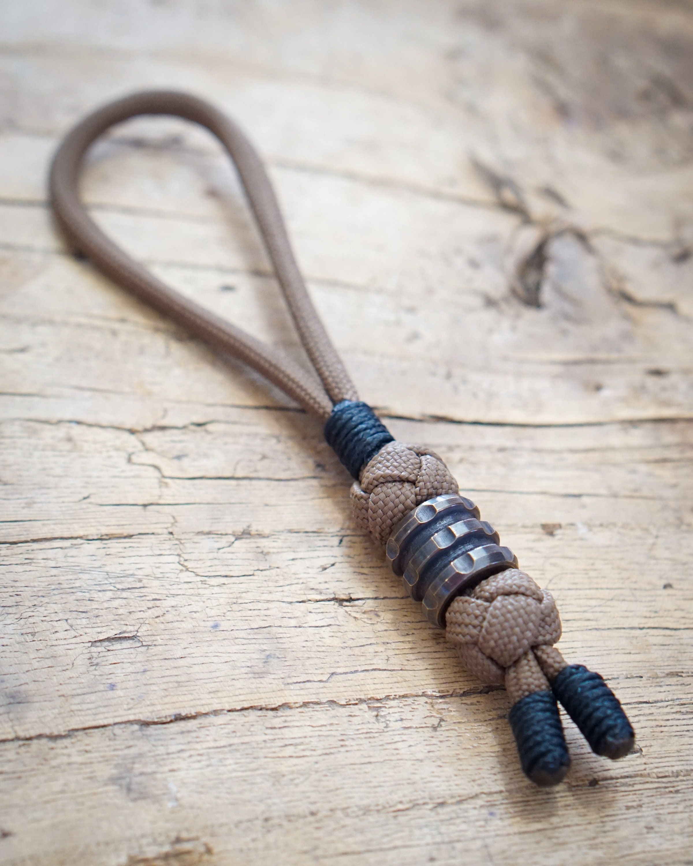 Machine Brass Bead Lanyard 550 Paracord Handmade Knife Lanyard Etsy