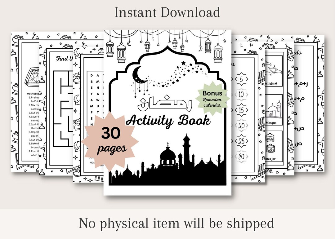 Ramadan Mubarak, Eid Mubarak, Activity Book, Ramadan Colouring, Recipe ...