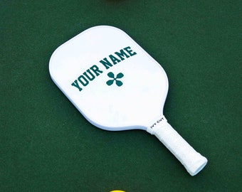 Anpassad Pickleball Paddle - Vitt Grepp - Premium Pickleball Gåva Personlig Paddle Anpassad Design för Pickleball Älskare Trofé