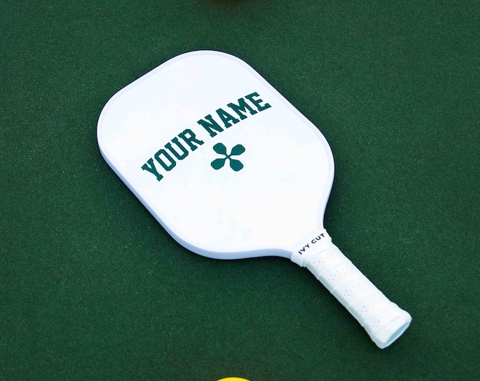Custom Pickleball Paddle - White Grip - Premium Pickleball Gift Personalized Paddle Custom Design for Pickleball Lovers Trophy