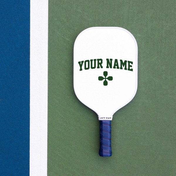 Pagaie de pickleball personnalisée - Bleu profond - Cadeau de pickleball haut de gamme Pagaie personnalisée conçue pour les amateurs de pickleball