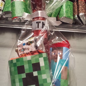 MineCraft Set of 60 Candy Wrappers for Birthday Parties Printed & Ready for Use image 8