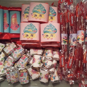 Shopkins Candy Wrappers Digital Download READY SET PRINT! Shopkins Party Supplies