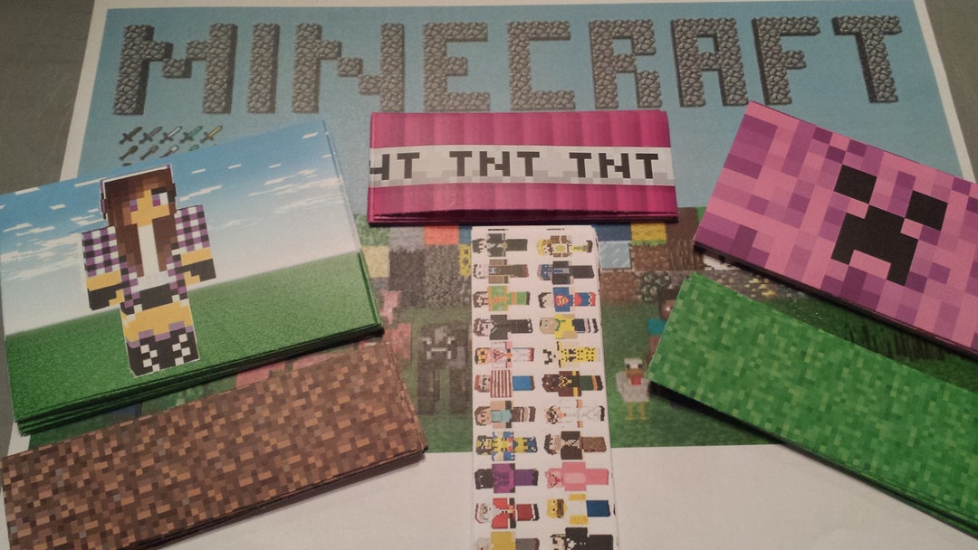 Girl Minecraft Candy Wrappers Digital Download READY SET PRINT