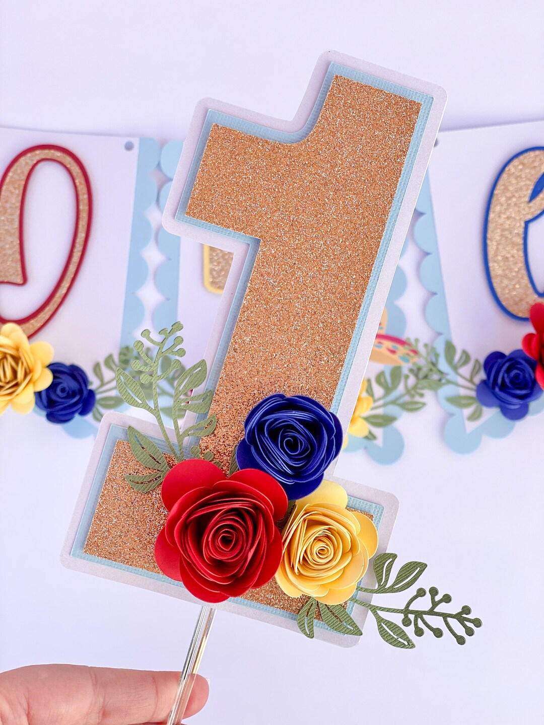 Fiesta Themed Cake Topper and Banner Set Fiesta High Chair Etsy