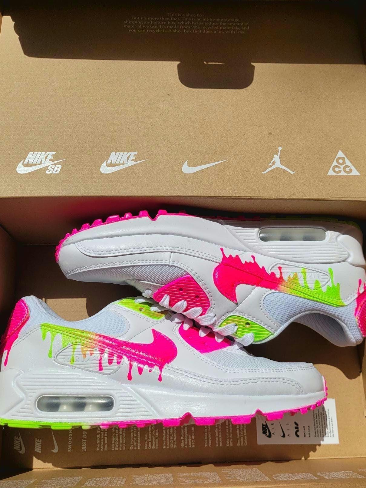 nike air max 90 white neon