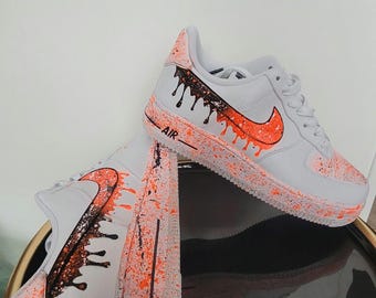 Nike air force 1 (AF1) custom phantom burn