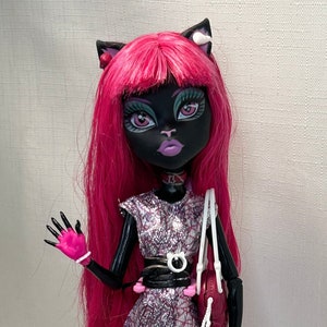 Monster High Doll Catt Noir - New Scaremester, original Mattel collectible doll, Monster High clothes and accessories, original dolls, OOAK