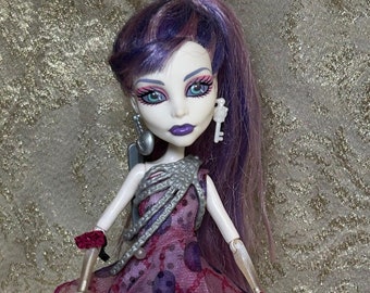 Monster High Doll Spectra Vondergeist Dot Dead Gorgeous, Authentic  Collectible Mattel doll, Monster High clothes and accessories, OOAK