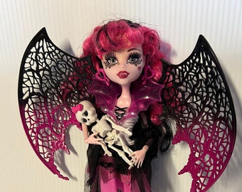 Monster High doll Draculaura Ghouls Rule,original Mattel collectible doll,Monster high clothes and accessories-limited edition One Of A Kind