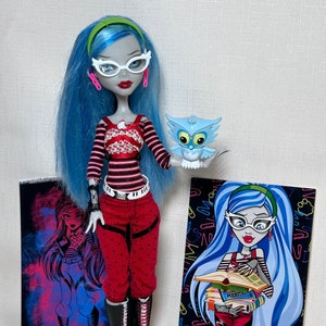Monster High Doll Ghoulia Yelps Signature G1 Authentic, Mattel Collectible Doll, Monster High clothes and accessories, Limited edition -OOAK