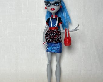 Monster High Doll Ghoulia Yelps Night Out, original Mattel collectible doll, Monster High clothes and accessories-limited edition -  OOAK