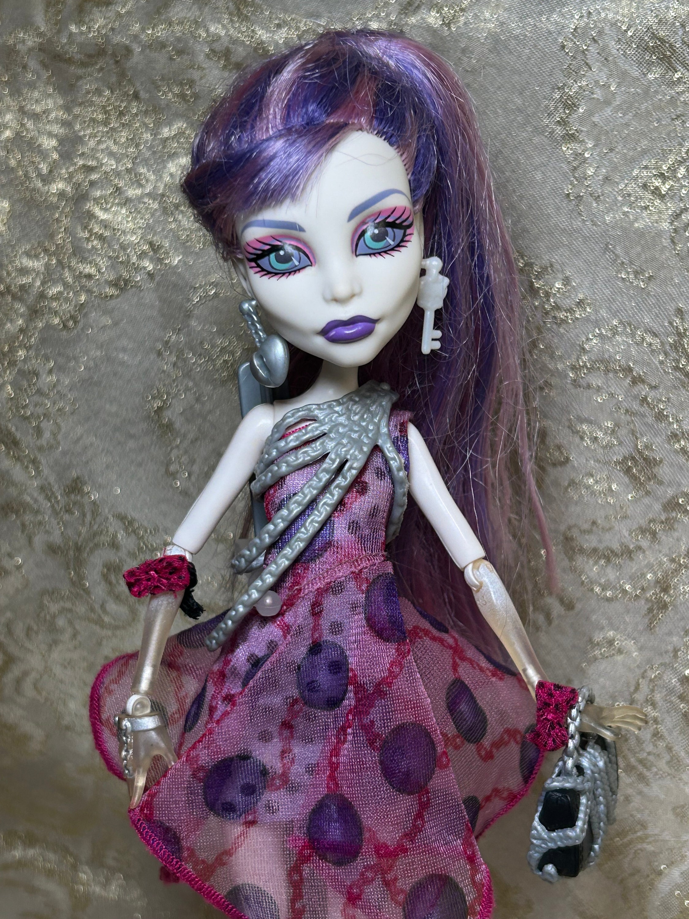 Monster High Doll Spectra Vondergeist Dot Dead Gorgeous Authentic Collectible Mattel Doll Monster High Clothes and Accessories OOAK Etsy