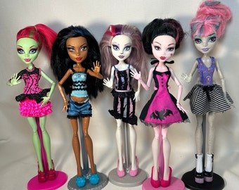 Mixed Monster High Dolls, original Mattel dolls for OOAK Doll Making, Repaint, for replacements, Monster High clothes and accessories