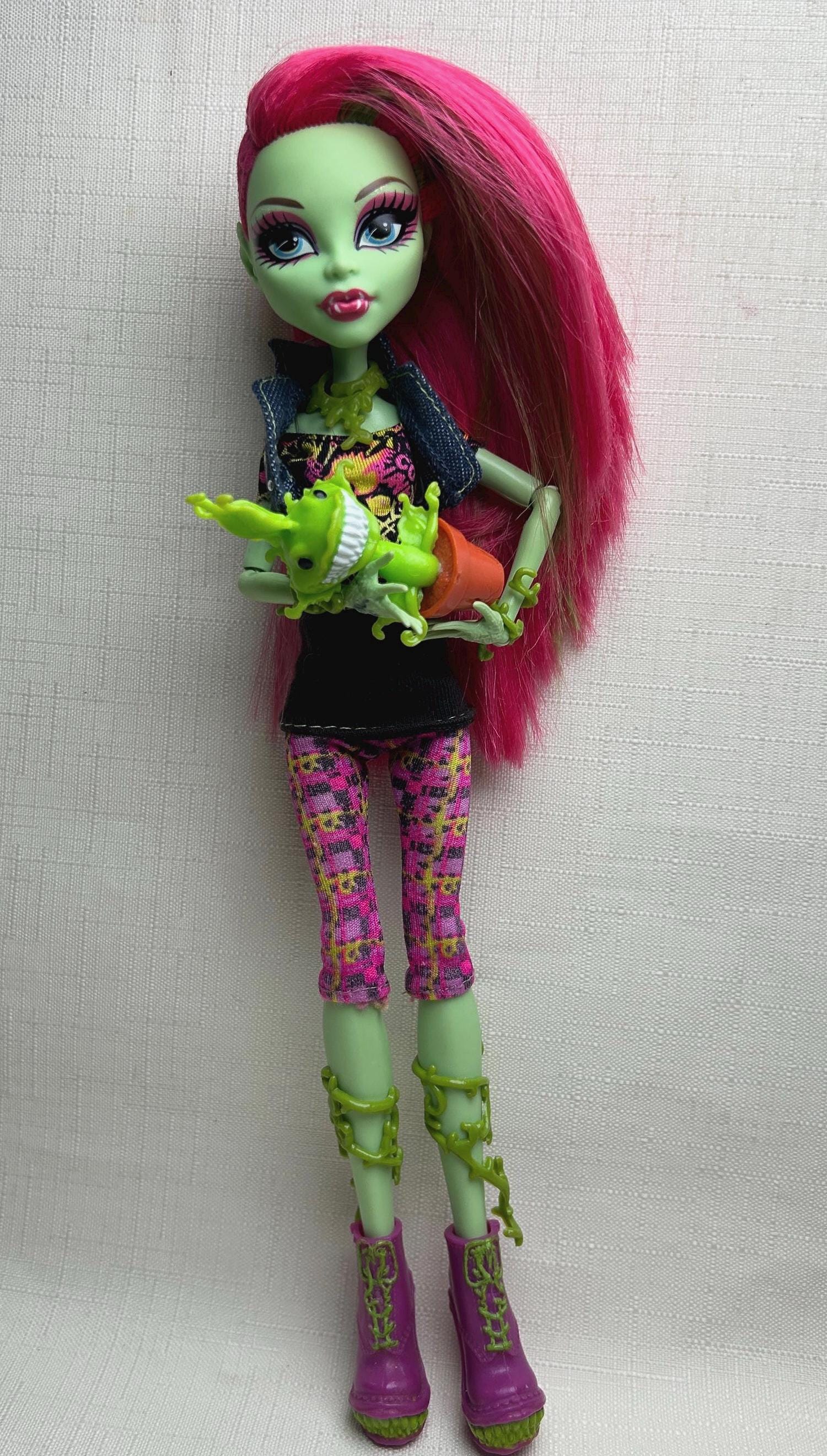 Pre-owned Monster High Doll Venus Mcflytrap, Authentic Mattel