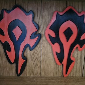 3d printed Horde plaque decoration world of warcraft