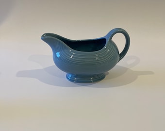 Fiesta Vintage Retired Color Periwinkle Blue Sauce or Gravy Boat