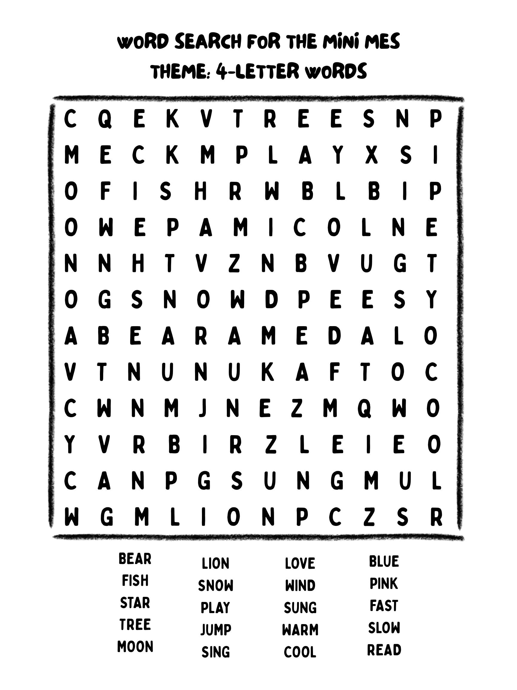 Word Search for Kids and Other Activity Sheets - Etsy
