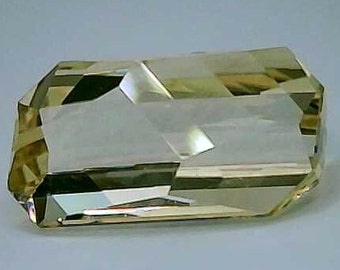 2,8 carats, pierre de soleil naturelle, transparente, pierres précieuses à facettes