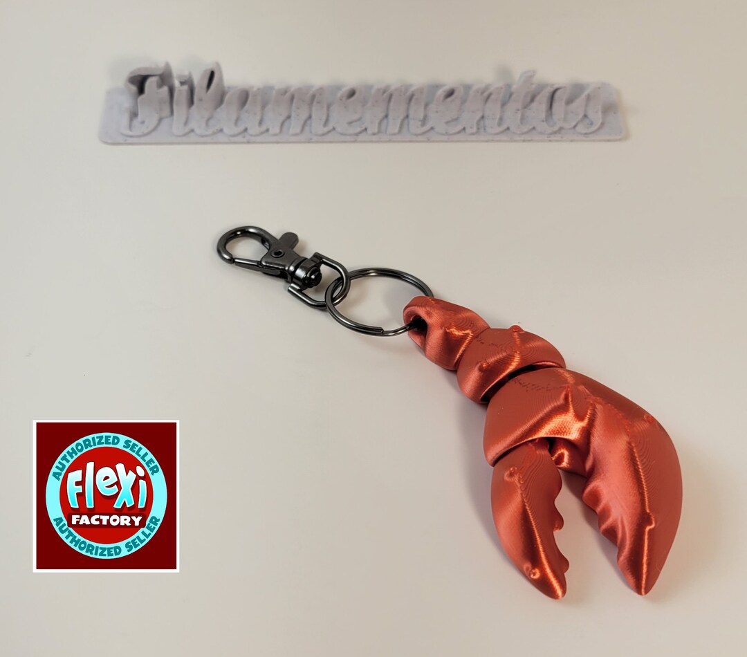 Lobster Claw Keychain 3D Printed Etsy