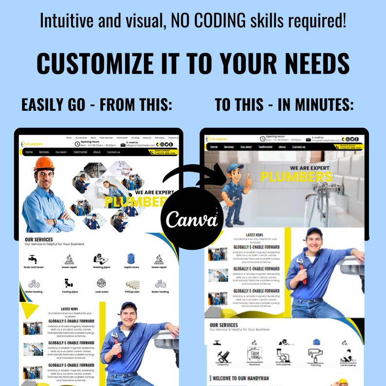 CANVA WEBSITE DESIGN