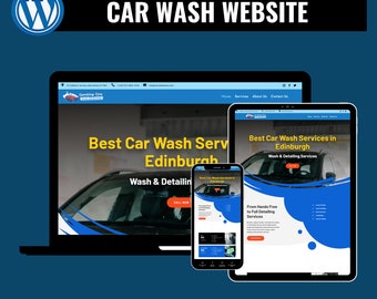 Car Wash Website Template for WordPress – Divi Theme with Fast Setup (Digital Download)
