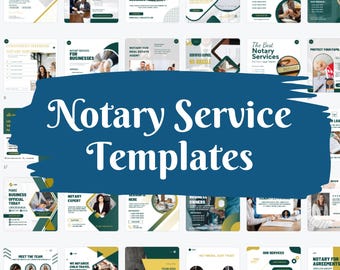 Notary Social Media Templates – Editable Canva Designs for Instagram & Facebook (1x1 Square, Digital Download)