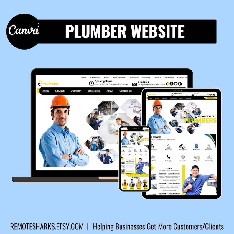 PLUMBER WEBSITE DESIGN,