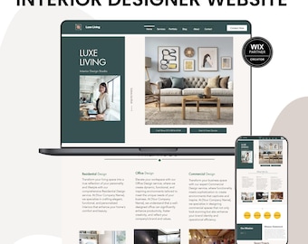 Interior Designer WIX Template – Website Design for Decorators, Home Stylists & Creative Studios