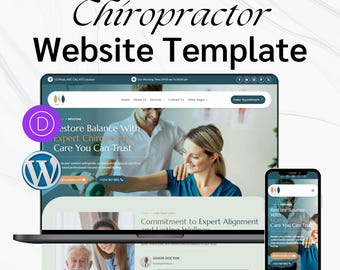 Chiropractor Website Template – Divi WordPress Theme for Clinics, Wellness Centers & Physical Therapy Services
