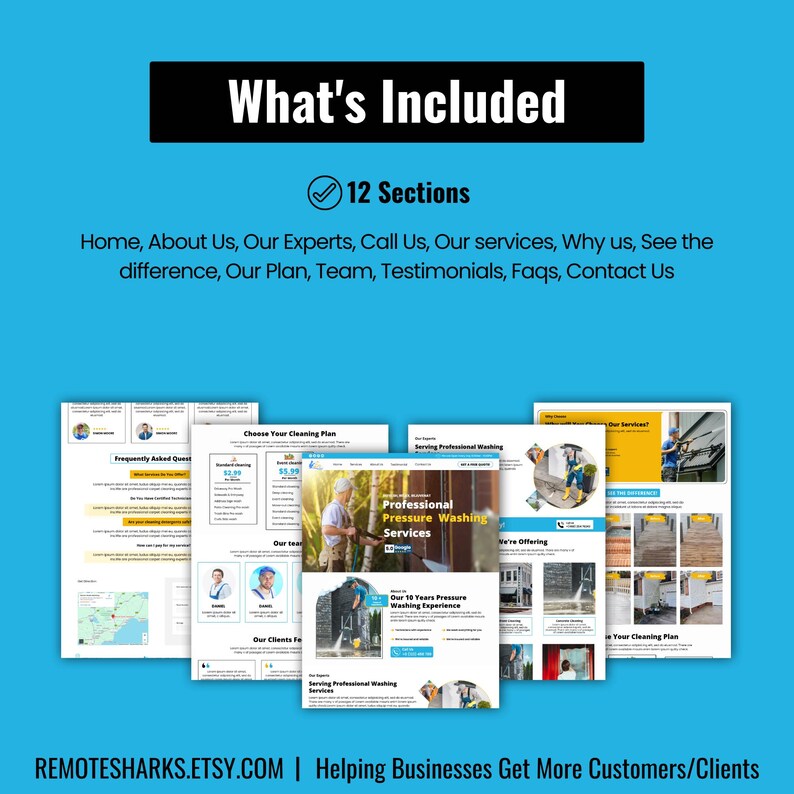 Power Wash CANVA Template,