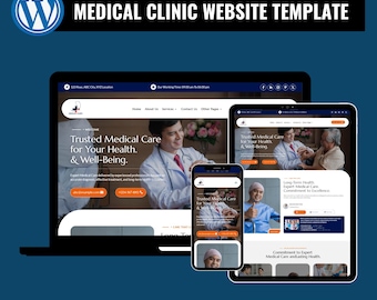 Modello di sito web per clinica medica: tema WordPress per cliniche sanitarie, medici e servizi medici