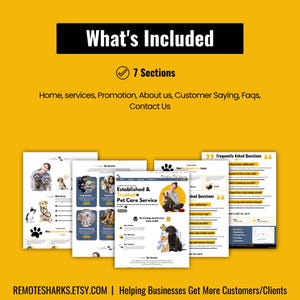 Pet Care Sales Page,