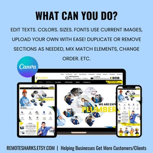 PLUMBER CANVA TEMPLATE,