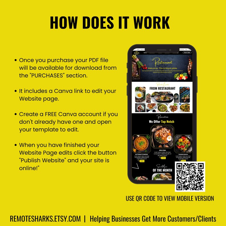 Restaurant Website Design,