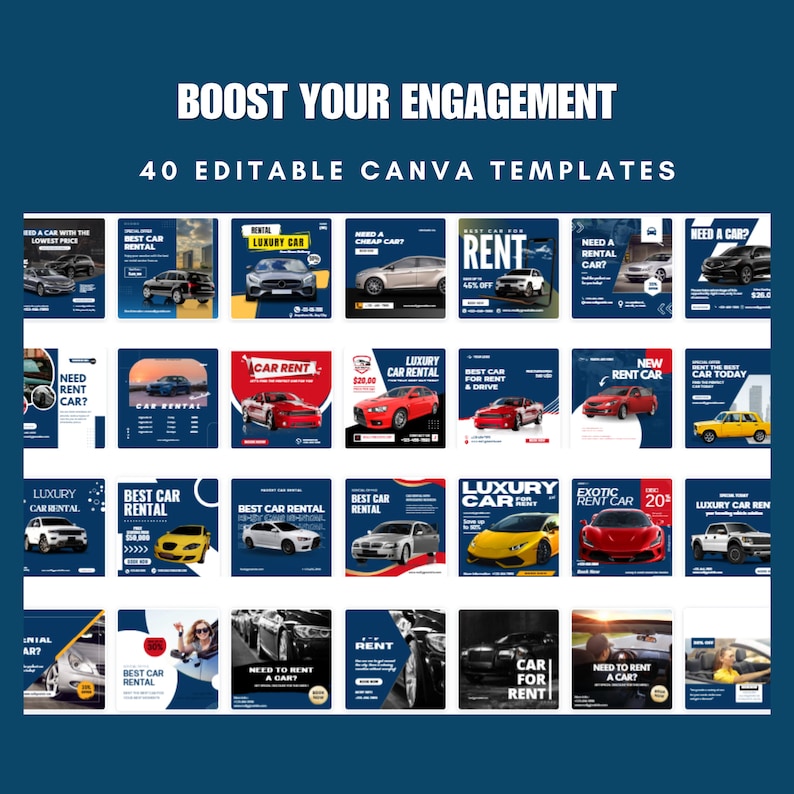 Car Rental Canva Templates