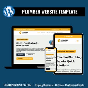 Plumber WordPress Theme – Divi Website Template for Plumbing, Drainage & Repair Services