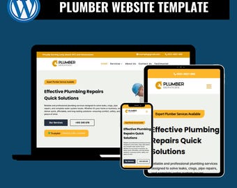 Plumber WordPress Theme – Divi Website Template for Plumbing, Drainage & Repair Services