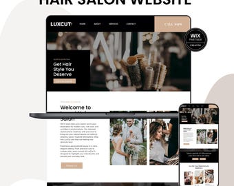 Hair Salon Wix Template – Website Design for Hair Stylists & Barbershops