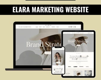 Feminine Wix Studio Website Template | Personal Brand, Coach, Creative & Service Business Website