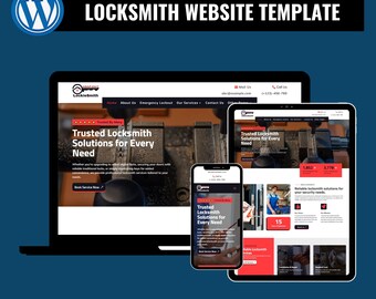 Tema WordPress per fabbro - Modello di sito web Divi per riparazione serrature, duplicazione chiavi e servizi di sicurezza