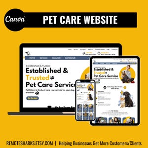 Pet Care Website Template,