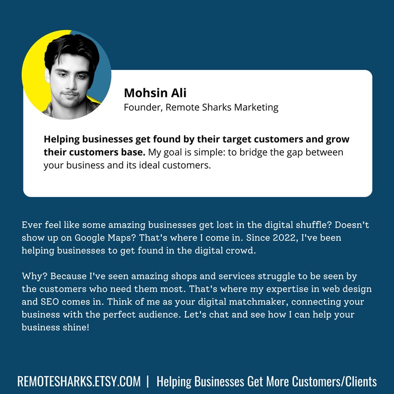 Mohsin Ali, Website Designer