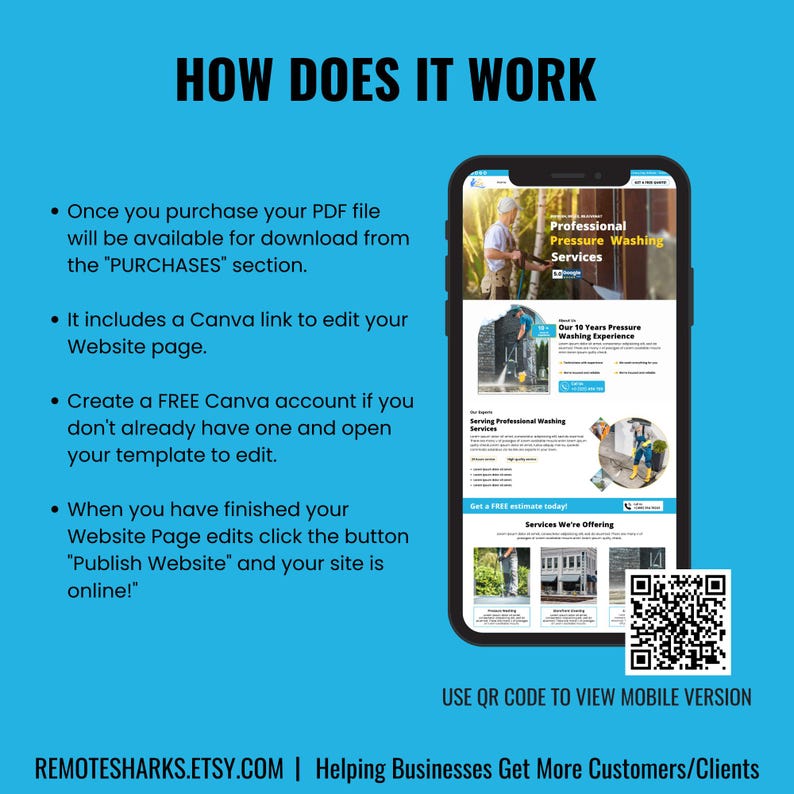 Pressure Wash Landing Page,