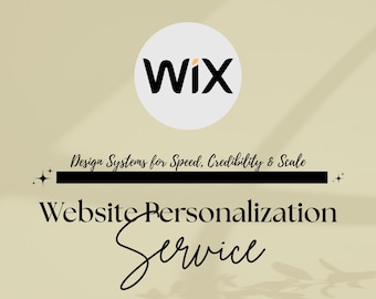 WIX Template Personalization Service for Templates purchased from Remote Sharks