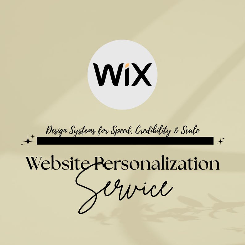WIX Template Personalization Service for Templates purchased from Remote Sharks image 1