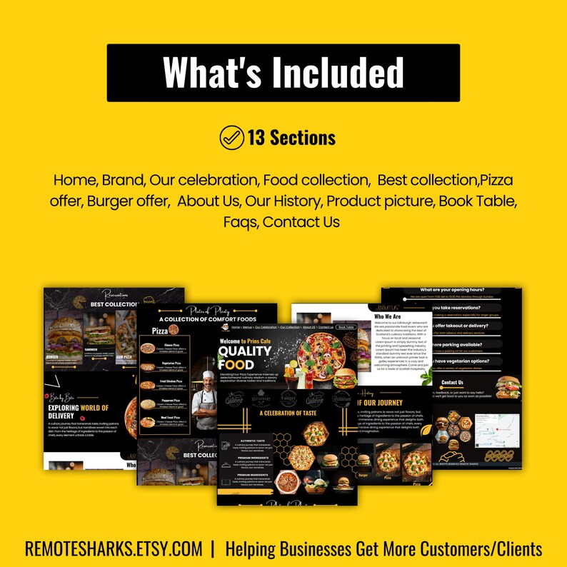 PIZZA WEBSITE DESIGN,