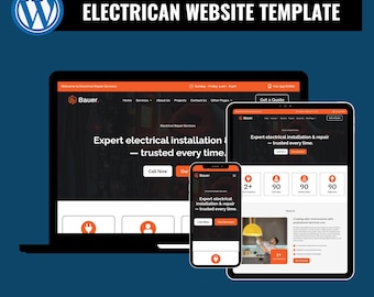 電気技師向けWordPressテーマ – 電気工事業者・電気工事請負業者向けDiviウェブサイトテンプレート